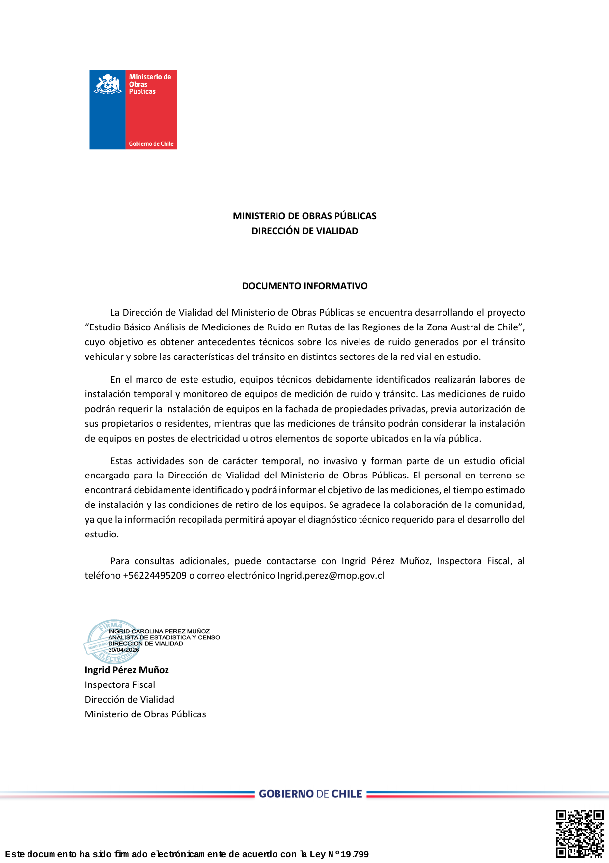 Documento informativo MOP — página 1